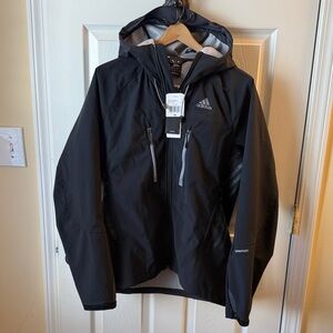 Adidas Men's Black Performance Jacket with Hood